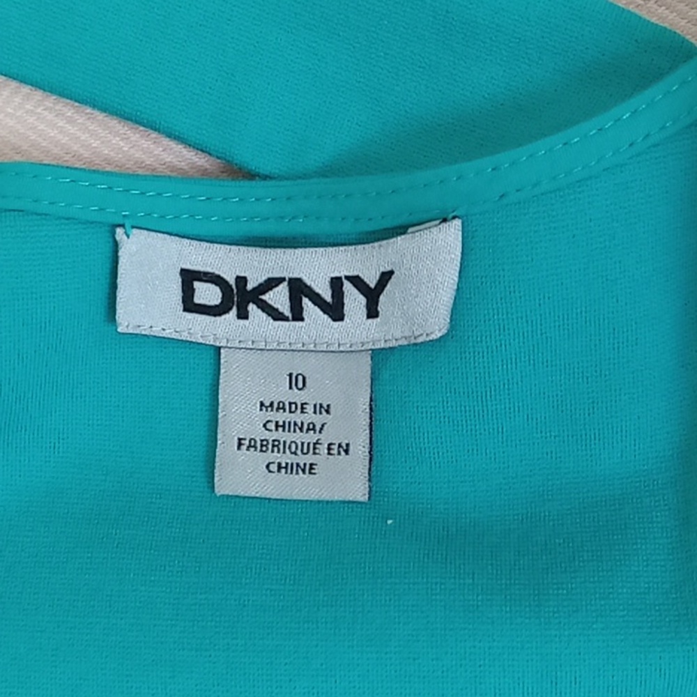 DKNY Blue Size 10 Body Conscious Sleeveless Partial Open Back Dress - Picture 8 of 13